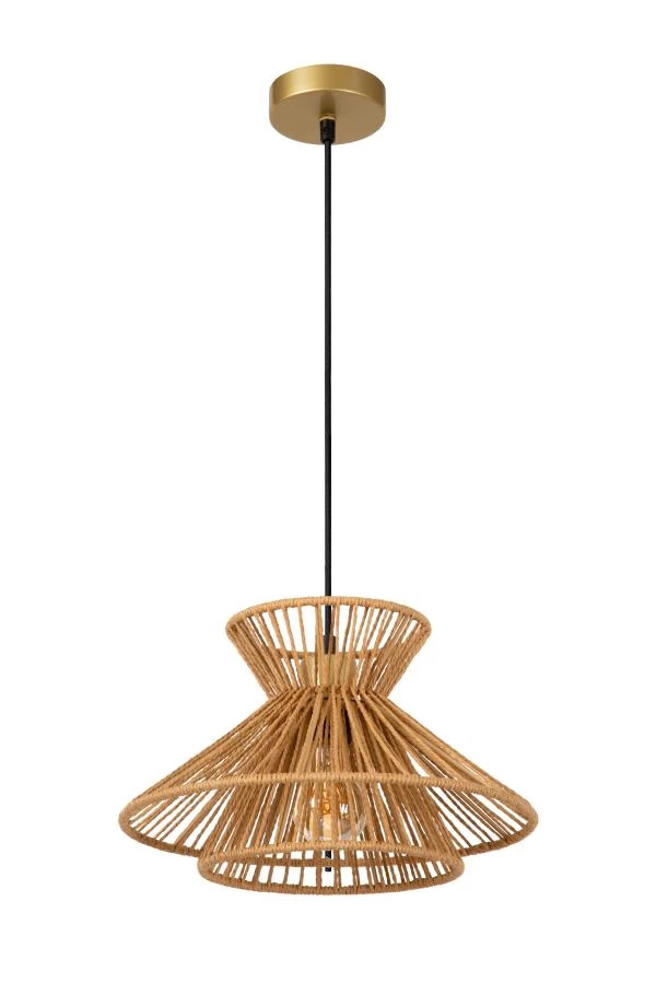 Lucide TASMAN - Pendant light - 1xE27 - Natural - turned off